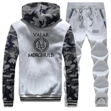 ##Special Price VALAR MORGHULIS Print Hoodies Sweatshirts Game Of Thrones Trousers Suit Men Winter Jacket+Pants 2 Piece Sets Men Fashion Hoodie ##Special Price VALAR MORGHULIS Print Hoodies Sweatshirts Game Of Thrones Trousers Suit Men Winter Jacket+Pants 2 Piece Sets Men Fashion Hoodie