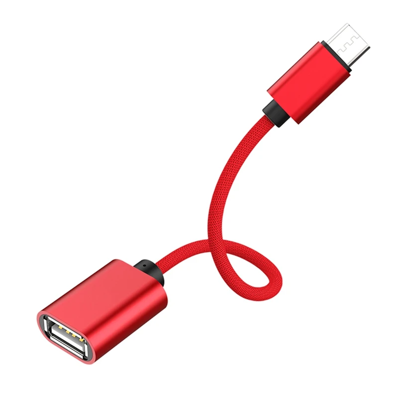Usb Otg type C к Usb адаптер Otg Быстрая зарядка type-C зарядное устройство нейлоновый плетеный кабель для передачи данных конвертер