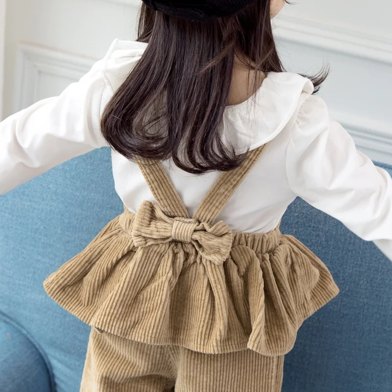 Baby Girl Clothes 3pcs 0-3T Toddler Children Pants Cotton Long Sleeve T-shirt Round Collar Vest Soft Three-piece Set