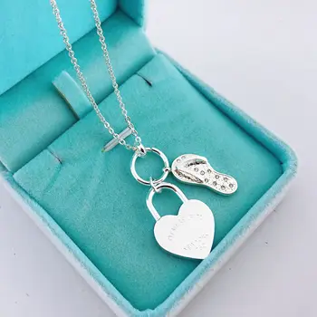 

Fashion Luxury Famous Brand Love Necklace Women paragraph clavicle Necklace Gold Peach Heart Pendant Necklace Fine Jewelry
