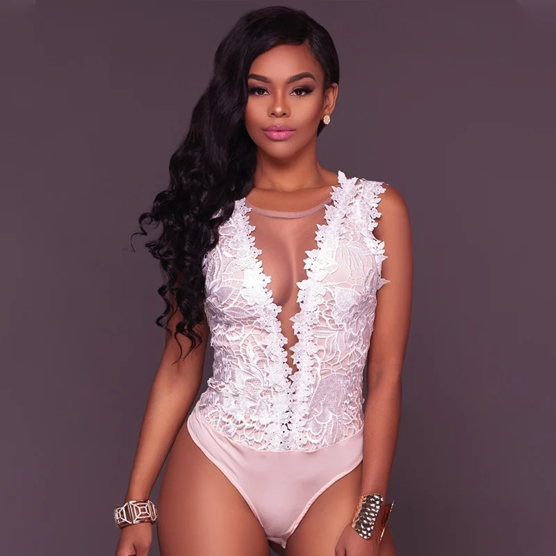 Сексуальное Кружевное боди с цветочным рисунком женские летние однотонные 2020