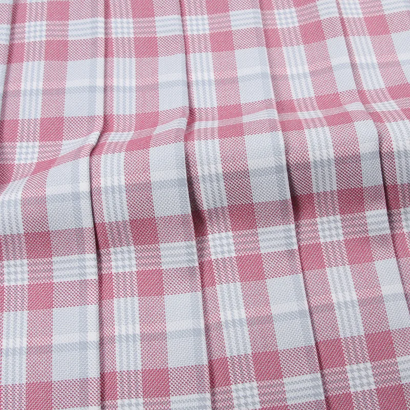 Salted Checked JK Uniform Pleated Skirt Cotton Material Skirt Cute Student Cloth