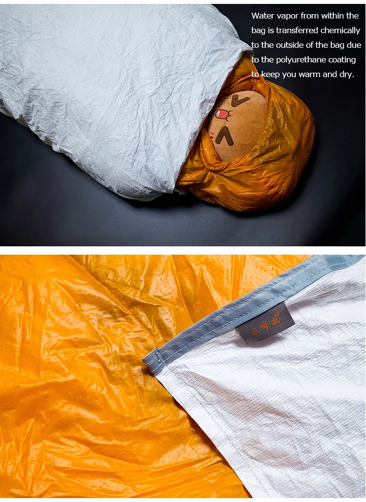 3F UL gear Водонепроницаемый Tyvek Bivy мешок спальный мешок крышка легкий дышащий портативный влагостойкий 180*80 см/230 см* 90 см