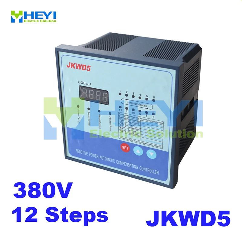 Контроллер коэффициента мощности JKWD5 380V 12 steps динамический тип - Цена: 2 659,56 руб.