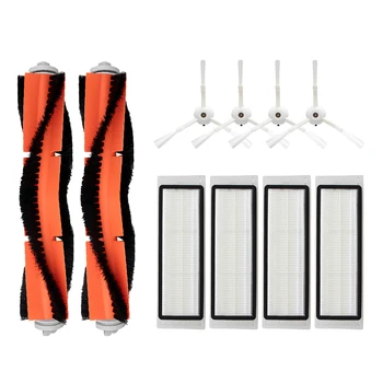 

4 Side Brush + 4 HEPA Filter + 2 Roller Brush for XIAOMI MI Robot 1/2 Generation S50 Robot Vacuum Cleaner Accessories Parts