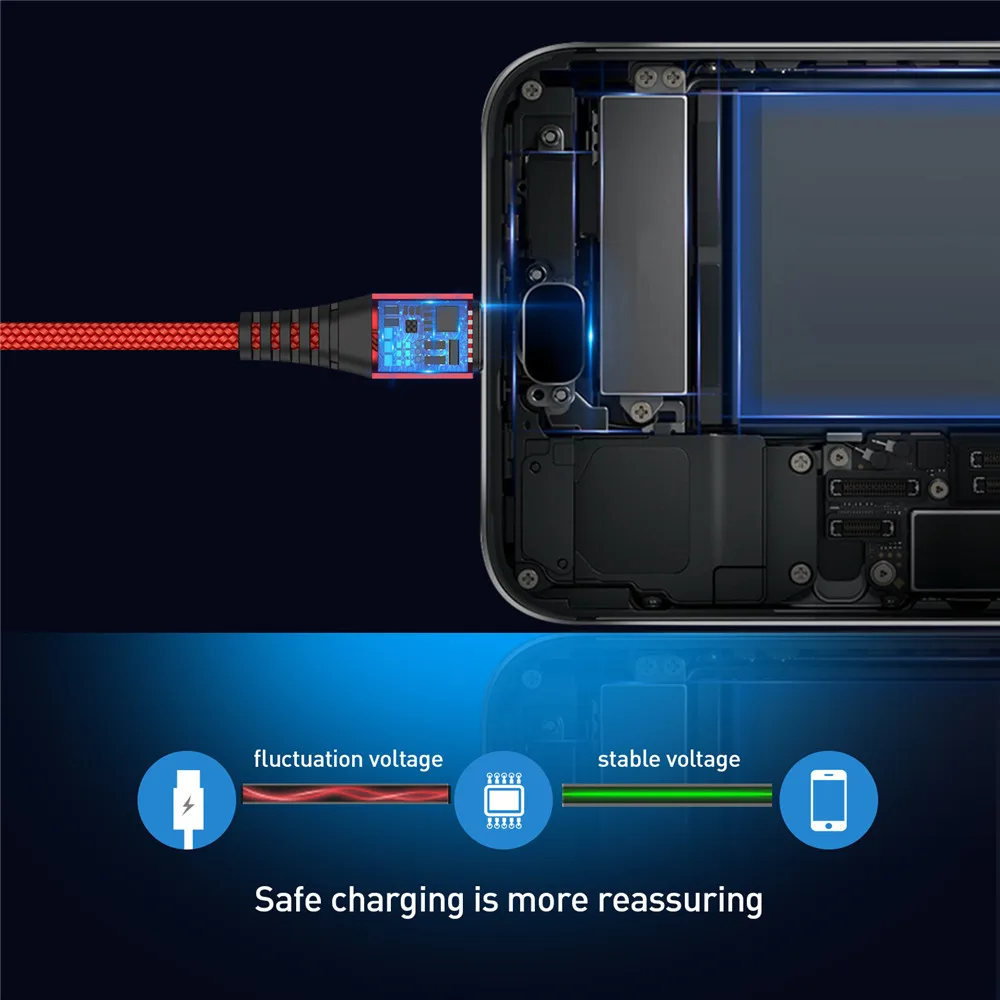 GTWIN 2 м микро USB кабель Быстрая зарядка для Xiaomi Redmi Note 5 Pro Android кабель для передачи данных для мобильного телефона для samsung S7 микро зарядное устройство
