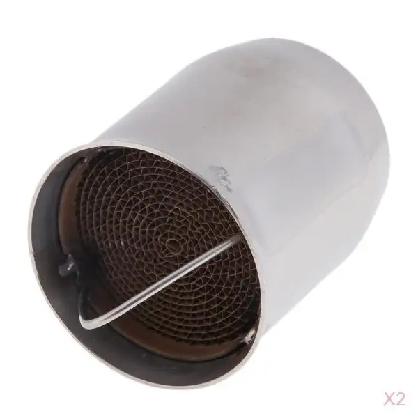 MagiDeal 2 Pcs 60mm Moto Exhaust Pipe Can DB Killer Silencer Muffler Baffle