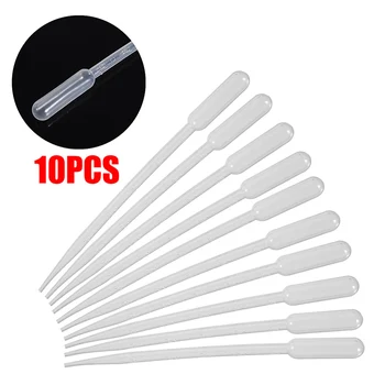 

10pcs 5ml Clear Test Pipettes Graduated Dropper Plastic Disposable Transparent Pipettes Lab Supplies Perfume Oil Deployment Tool