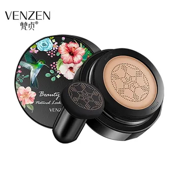 

VENZEN BB Cream Moisturizing Whitening Concealer Air Cushion Foundation Oil Control Brightening Makeup Mushroom Head Tool 15g