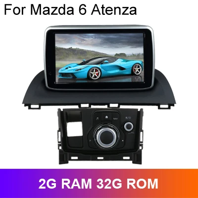 SINOSMART 4 ядра/8 ядерный процессор 2G Android 8,1 автомобильный gps-навигатор для Mazda 3 Axela-/Mazda 6 Atenza - Цвет: 2G 32G Atenza 2014