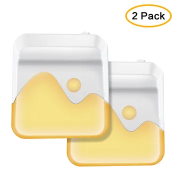 

LED Night Light Mini Light Sensor Control Stepless Dimming EU US Plug Square Night Lights For Baby Room Bedroom Corridor Lamp
