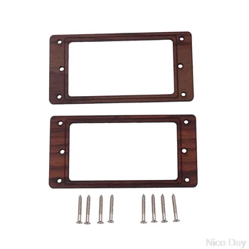 

Wood Humbucker Pickup Mounting Ring Frame with Screws for LP Guitar Parts M21 20 Dropship