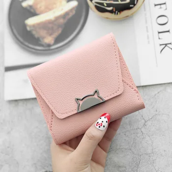 

Fashion Female Purse Leather Wallet Hasp Women Wallets Cute Small Ladies Clutch Coin Purses Card Holeder Wallet Girl Money Bag