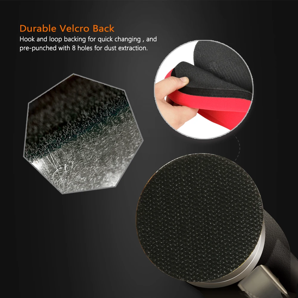 Car Polisher Automotive Orbital Sander 1"/2"/3" 3mm Random Orbit Air Sander High Speed Air Powered Sanding Polisher Mini Pneumatic Grinding Tool For Car Polishing
