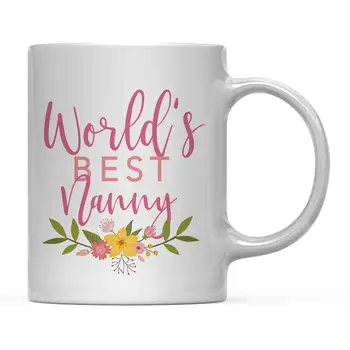 

11oz. Coffee Mug Gag Gift, World's Best Nanny, 1-Pack, Birthday Christmas Gift Ideas for Her