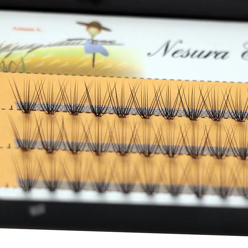 

New 3 Rows C curl 0.07mm rainbow colored eyelash extension 3d mix 60 pieces mink eyelash extension colorful cilia fake eyelashes