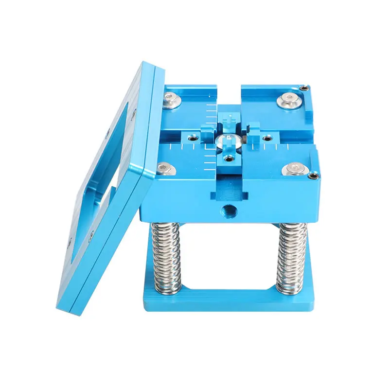 90*90MM BGA Reballing Kit Station 10 teile/los 90mm Universal 0,3-0,76mm Schablonen Vorlage Halter Leuchte Jig mit Griff – Detail 6