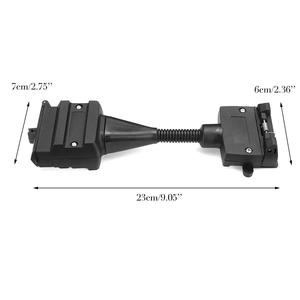 7 Pin гнездовой до 12 Pin Плоский мужской трейлер Разъем 12V буксировочный прочный водонепроницаемые пробки розетка адаптер защищает соединение