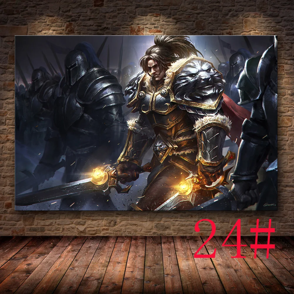24 Без рамы Плакат Украшение живопись World of Warcraft 8,0 карта на HD холсте Картина на холсте настенная живопись холст - Цвет: 24