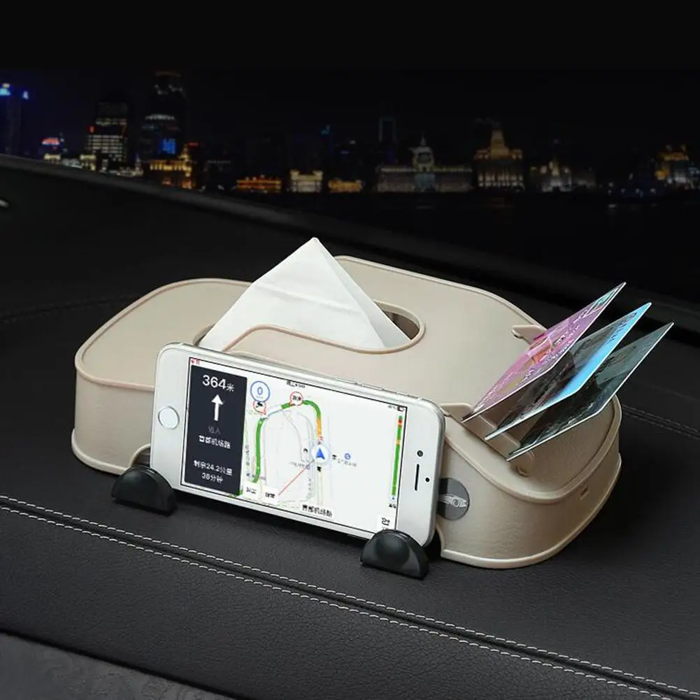 Многофункциональная автомобильная коробка для салфеток, пластиковый держатель для телефона, зажим для карт, креативная модель автомобиля, блок, бумажная башня, коробка для хранения, аксессуары