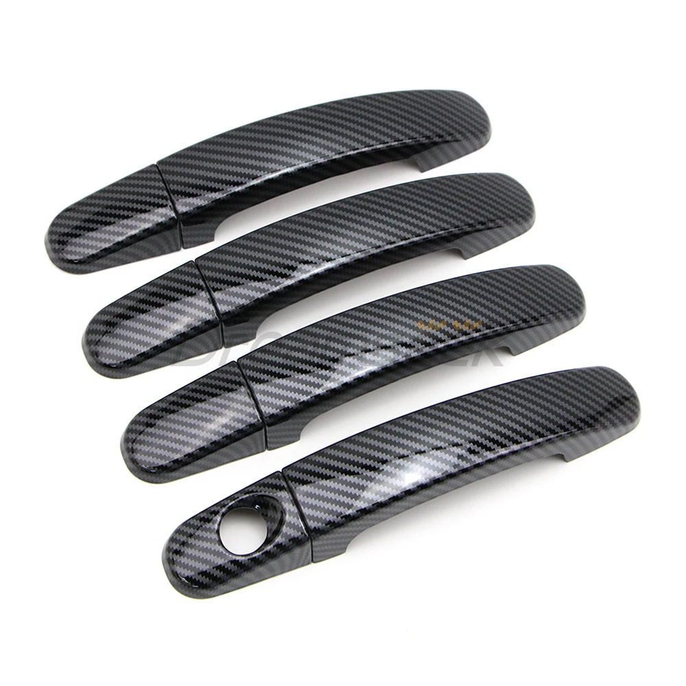 Car Exterior Door Handle Cover for Ford Focus MK3 2012-2018 / Kuga Escape 2013-2019 / Ranger MK2 2012-2017 Carbon Fiber Style
