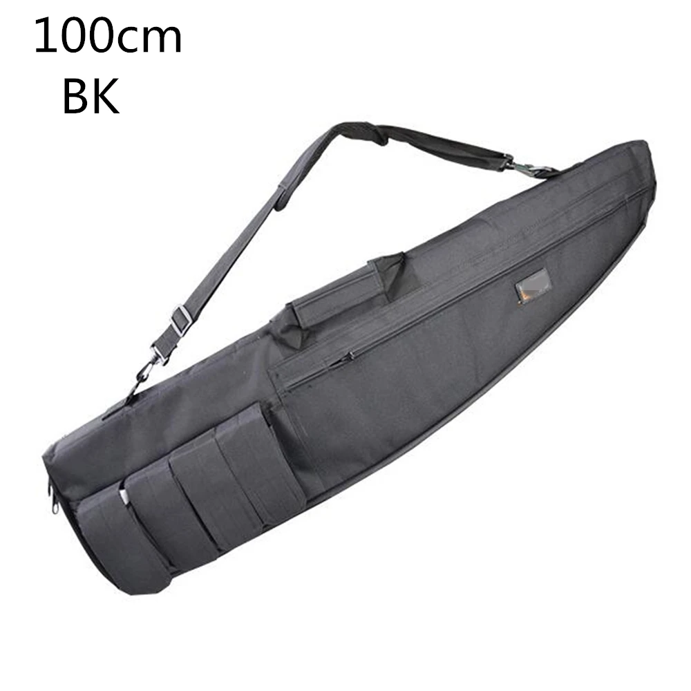 100cm Black 72/100/120 см страйкбол снайперская пистолет сумка для переноски тактическая винтовка пистолет сумка рюкзак мешок с песком на карабин съемки сумки Принадлежности для охоты - Цвет: 100cm Black