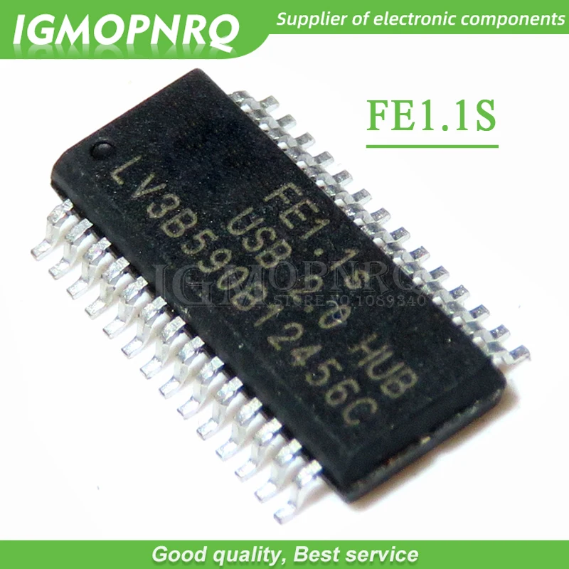 5PCS FE1.1S SSOP-28 USB 2.0 HUB SSOP28 FE11S SSOP FE1.1 SMD new and original | Электронные компоненты и