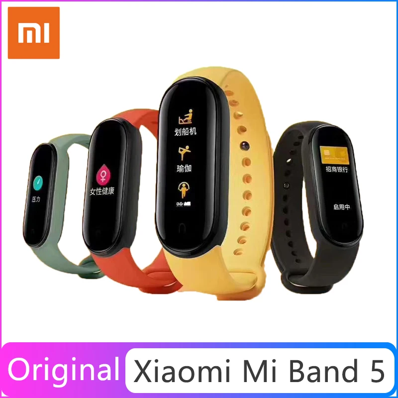 Оригинальный Смарт-браслет Xiaomi Mi Band 4 3 цвета AMOLED экран Miband фитнес-трекер Bluetooth
