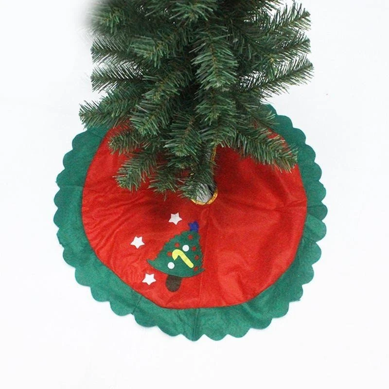 Árvore de natal capa festa ornamento fontes do feriado decoração da árvore  de natal tecido não tecido mini veado árvore de natal saias|Tapetes árvore  natal| - AliExpress