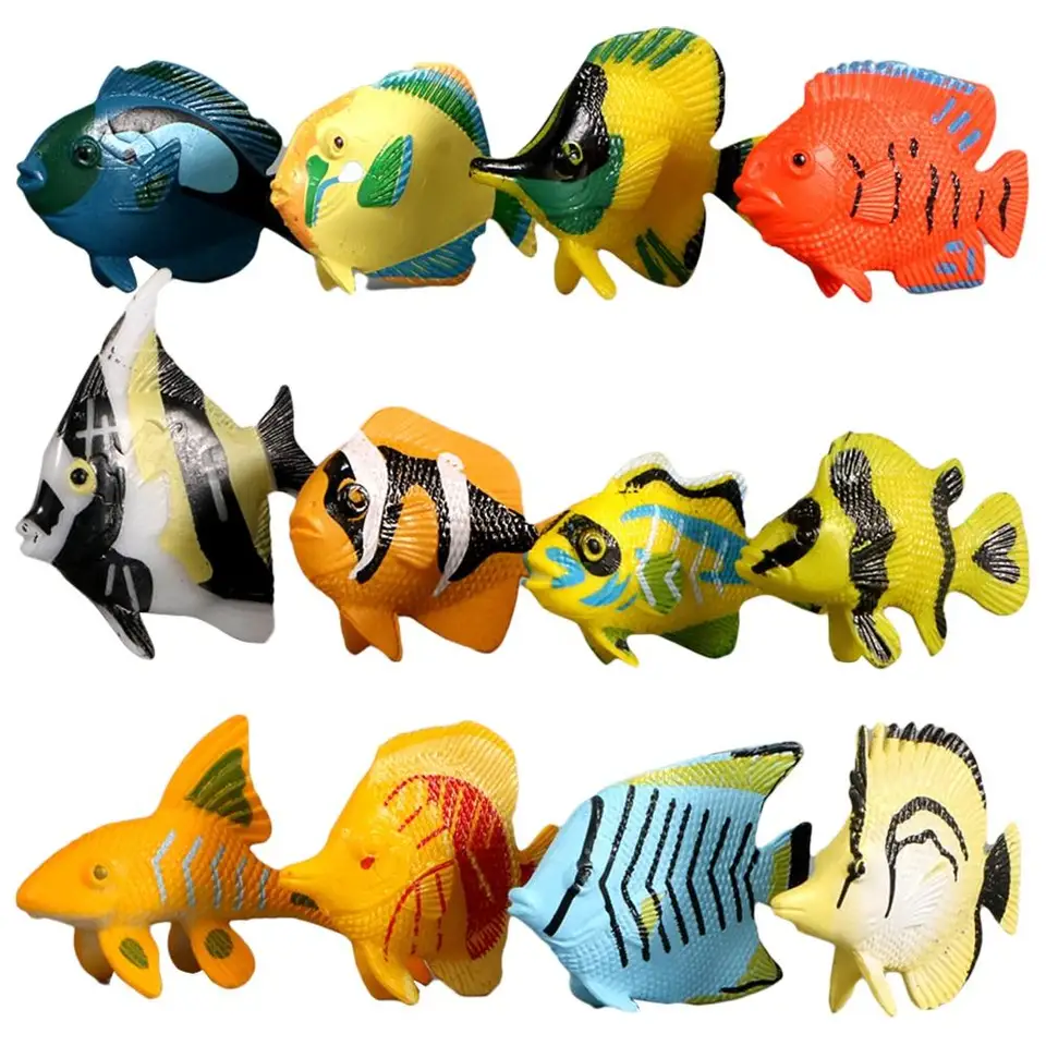 fish next to action figure