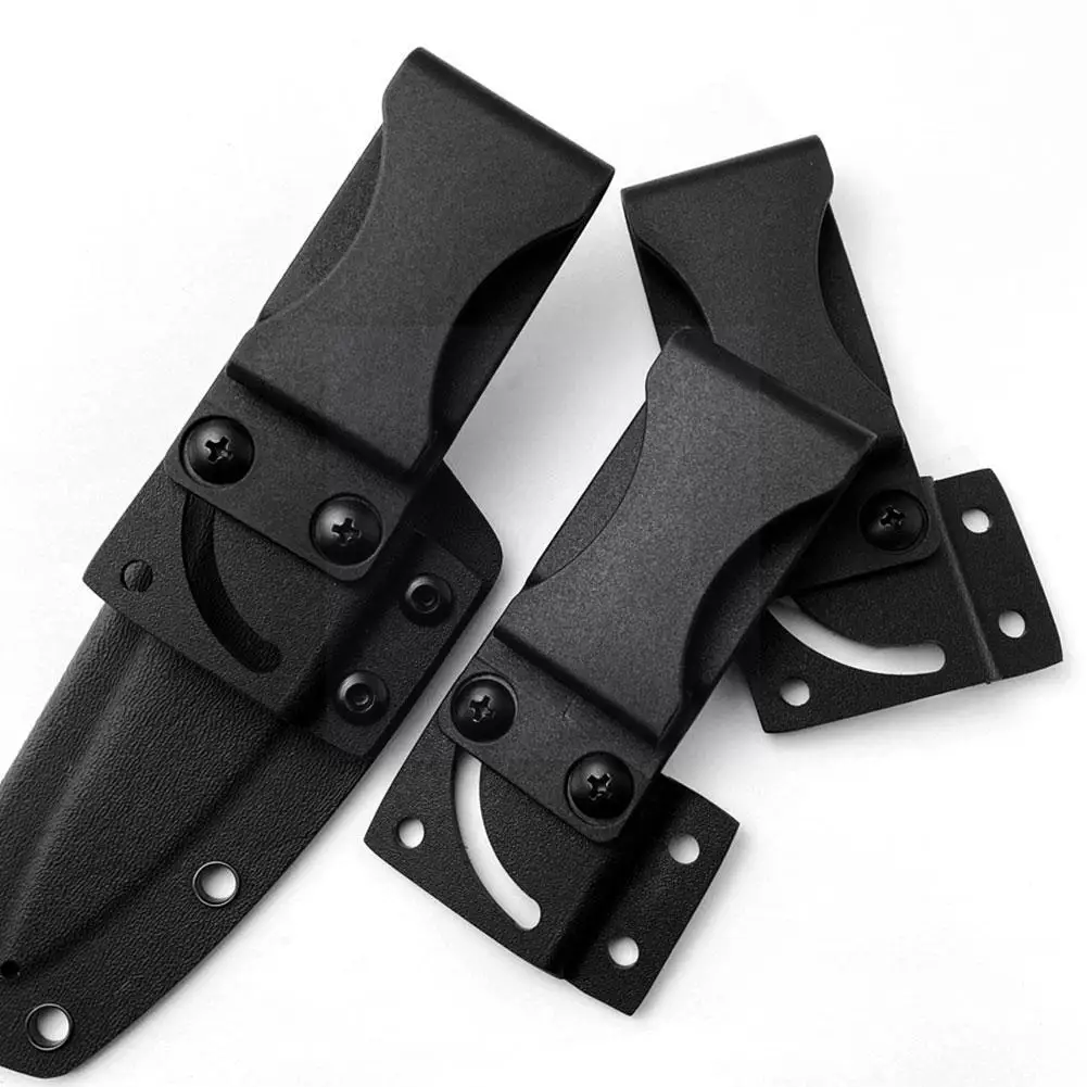 1pc Black Sheath Waist Clip Making Scabbard Carry DIY Belt Accessories Tool Rotating Set Screws Sheat J8F8 | Спорт и развлечения