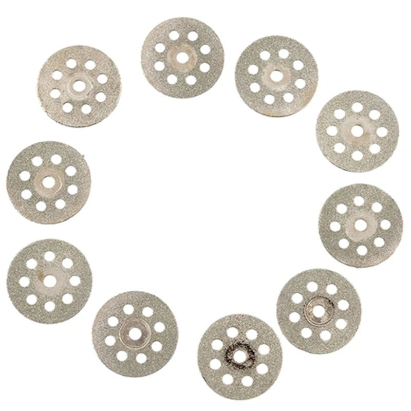 10PCS Mini 22mm Diamond Cutting Disc Saw Blade Mill Sheet& 36Pcs 24mm Resin Cutting Grinding Wheel Rotating Blade Disc Tool Ele