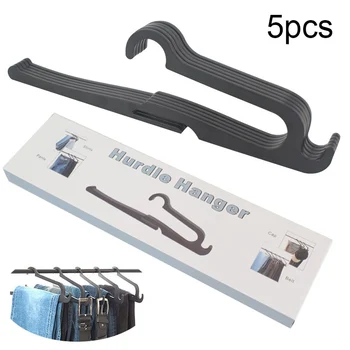 

Creative Lazy Pants Rack / Portable Home Assistant Non-foldable Hanger Pants Rack / Black Plastic Coat Clothes / Plastic Hanger
