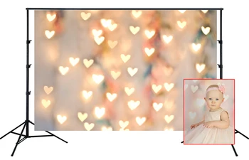 

HUAYI Photography Backdrop Newborns Baby Child Photo Booth Background Valentine Bokeh Studio Birthday Photo Backdrop D-4127