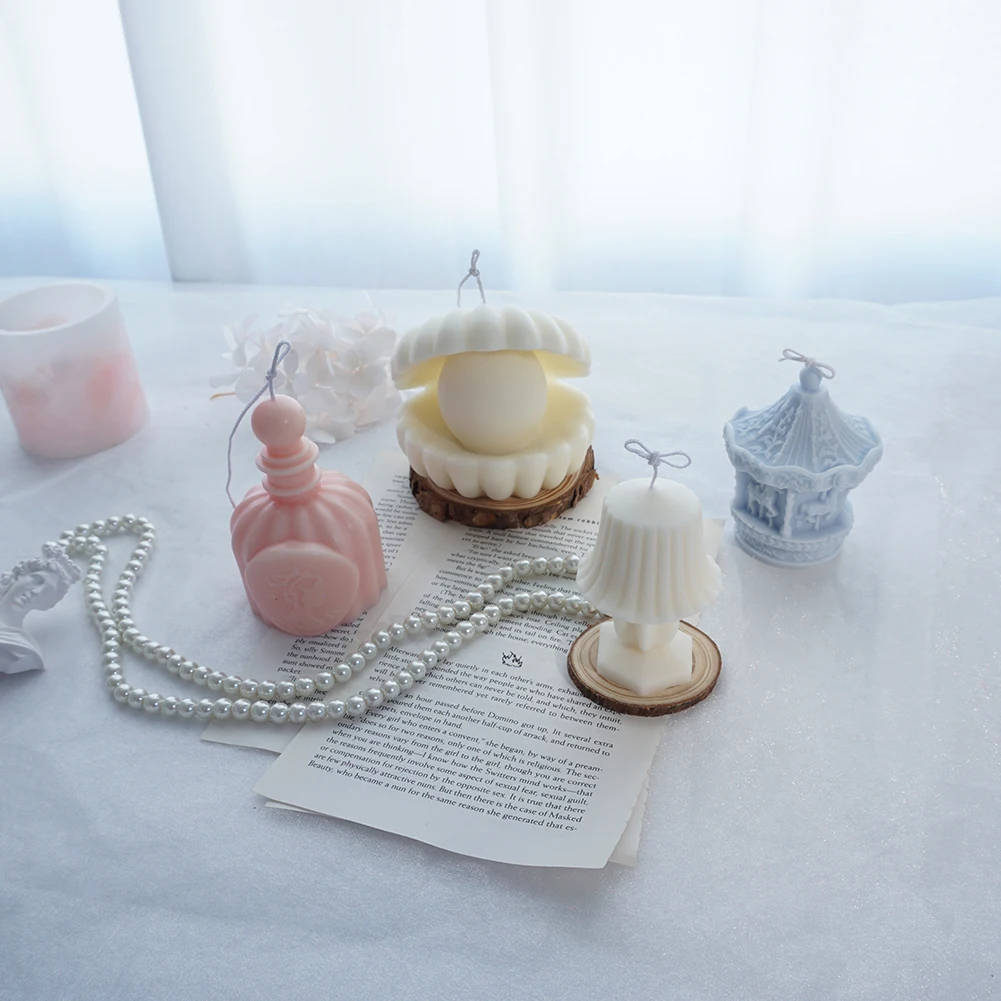 3D Seashell Candle Mould Scallop Mold Christmas Gift Box Candle Mould