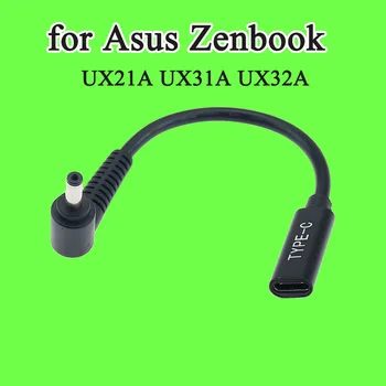 

1pcs DC Power Adapter 4.0x1.35mm Male Plug to USB Type C Female Jack Connector with Cabe Cord for Asus Zenbook UX21A UX31A UX32A
