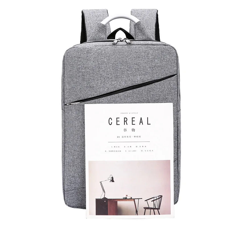 

backpack fashion business custom logo computer backpack portable notebook flat waterproof computer bag JIULIN