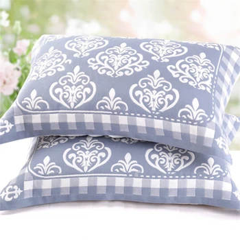 

Factory Wholesale Cotton Pillow Towel Three Layers Of Gauze Increase Thickened Four Seasons Universal European Models