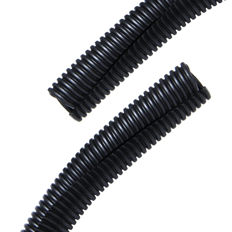 20 Ft 3/4 inch Split Wire Loom Conduit Polyethylene Tubing Black Color Sleeve Tube