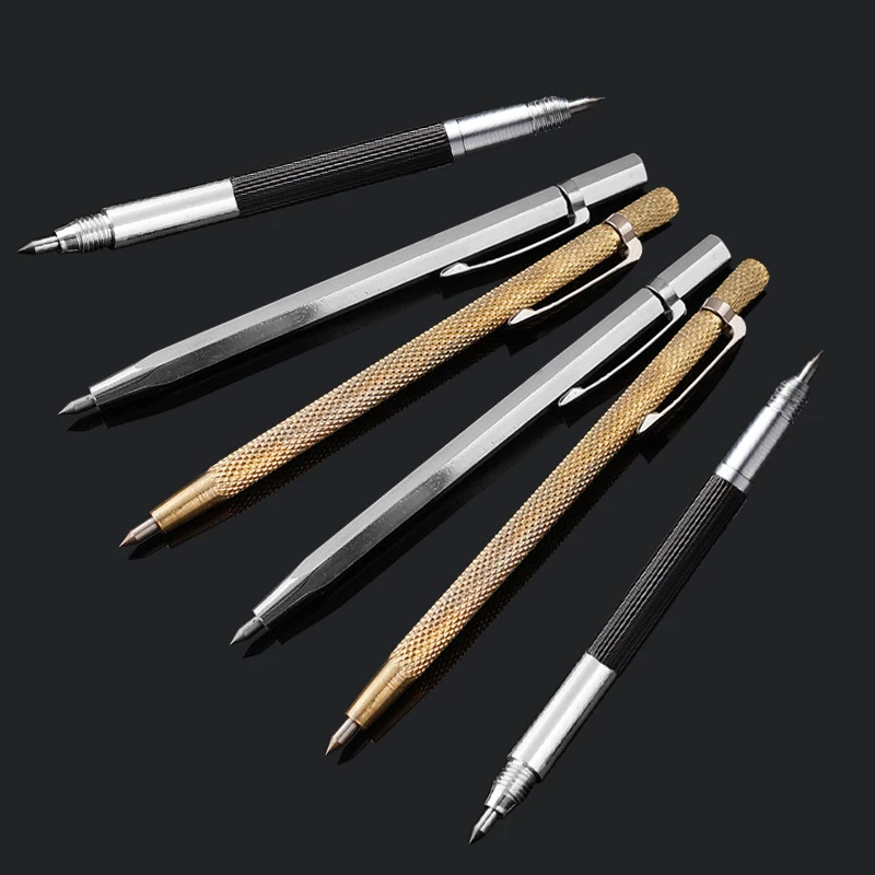 1Pcs 3 Type Diamond Metal Marker Engraving Pen Tungsten Carbide Nib Stylus Pen For Glass Ceramic Metal Wood Engraving Hand Tool