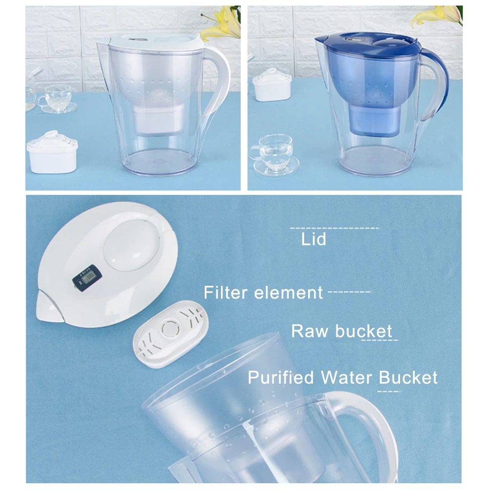 3.5L фильтр для очистки воды с активированным углем для кухни Ион ионизатор минеральные бутылки очиститель воды с активированным углем