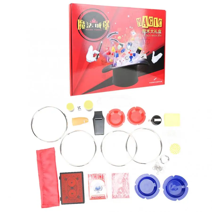 Chidlren магические трюки игрушки Hanky Panky's Junior волшебный набор простой магический реквизит для магических начинающих детей с DVD учебный комплект