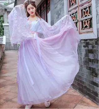 

Women Hanfu Pink Chinese Ancient Traditional Vintage Hanfu Dress Sets Cosplay Costume Women Summer Dress For Lady Plus Size