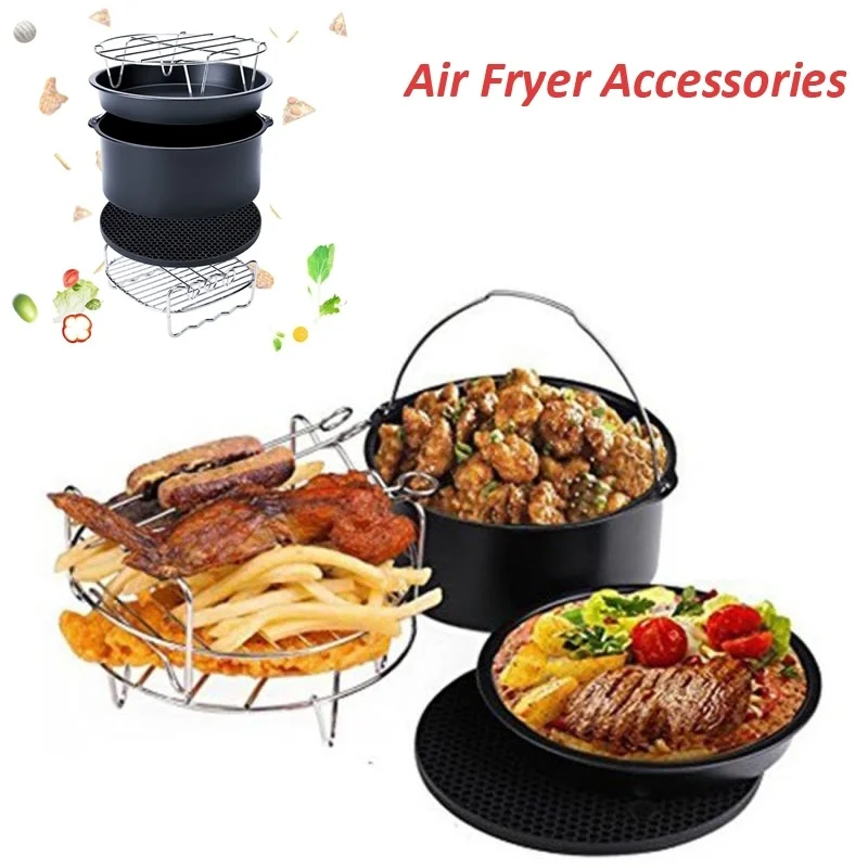 

Baking Tray Bracket 7 Inch Accessories Air Fryer Accessories Durable Sturdy Stainless Steel for Silicone Pad Picnic Portable