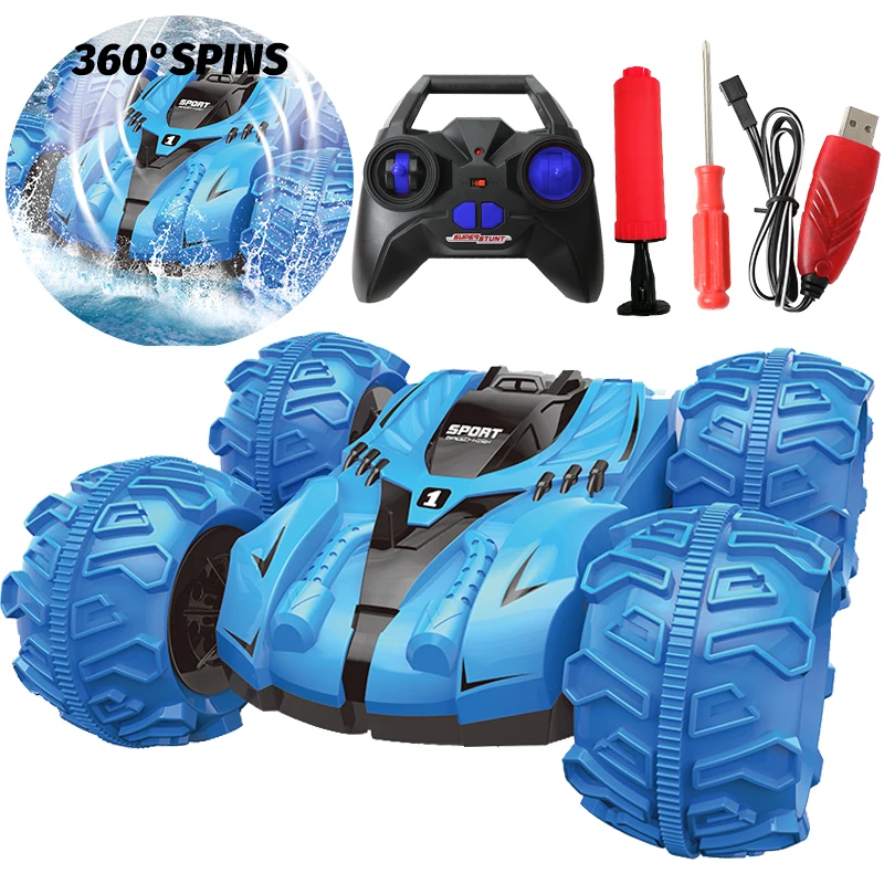 4WD RC гоночный автомобиль багги трюк амфибий диски 360 градусов переворачивается