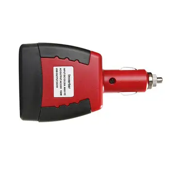 

150W Car Power Inverter DC 12V to AC 110V 2 USB Lightweight Circuit Protection Short TB N2O2
