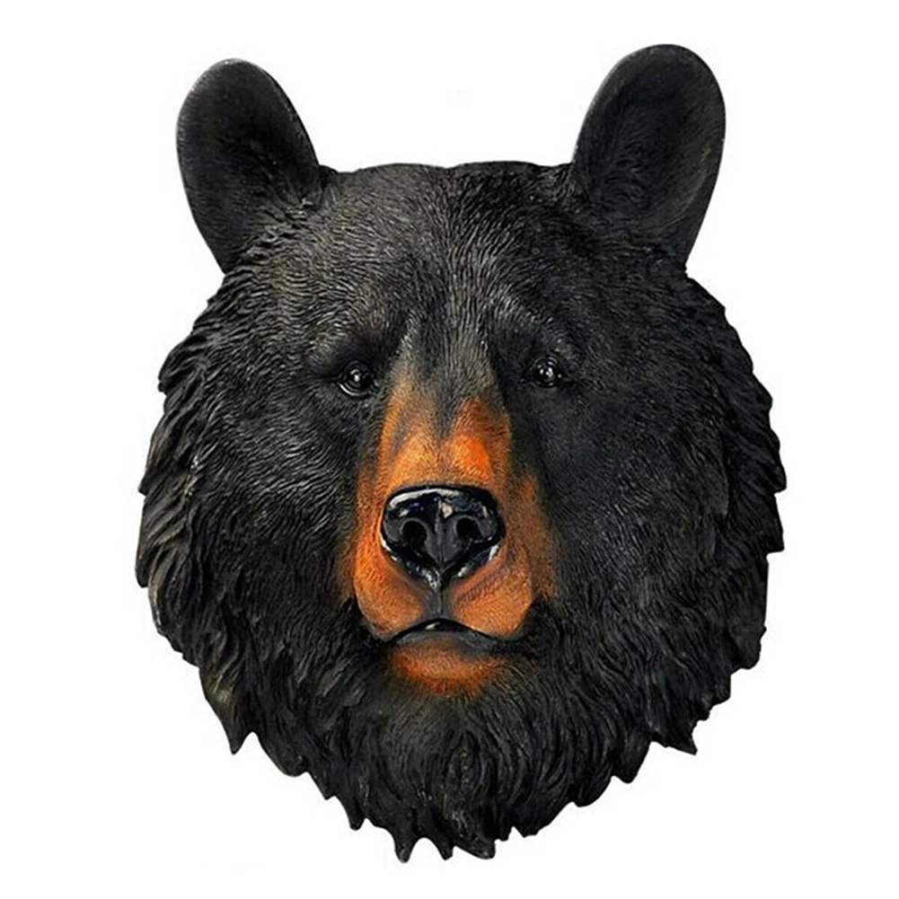 Billige Montiert Wand Hängen Tier Kopf Geschenk Wohnzimmer Leopard Ornament Dekoration Kunst Synthetische Harz Handwerk Realistische 3D Wolf