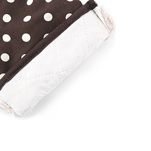 1 шт. противоскользящая термостойкая рукавица для духовки с принтом в горошек