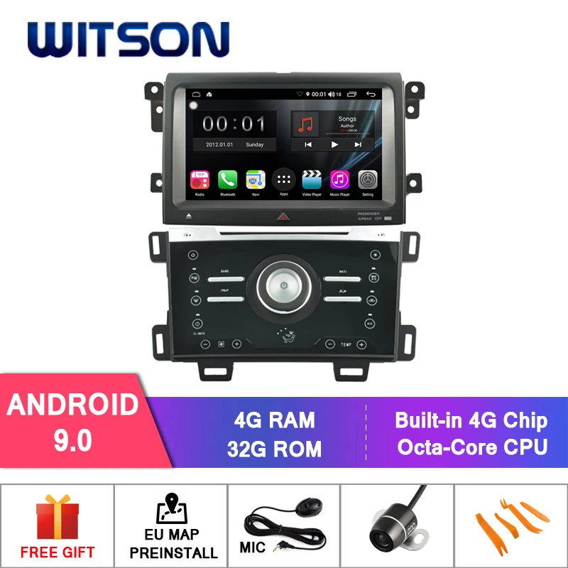 WITSON S300 Android 9 0 автомобильный DVD для ручного воздуха FORD EDGE 8 Восьмиядерный 4 Гб ОЗУ 32