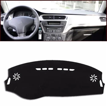 

SJ Car Inner Auto Dashboard Cover Dashmat Pad Carpet Sun Shade Dash Board Cover Fit For Citroen c-Elysee 2014 2015 2016 2017 18